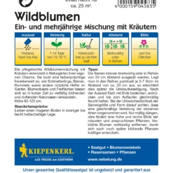 Wildblumen Ein - Und Mehrjährige Mischung Mit Kräutern | Wildblumensamen Von Kiepenkerl