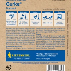 BIO Einlegegurke Diamant F1 | Einlegegurkensamen Von Kiepenkerl [MHD 01/2024]