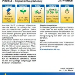 Puffbohne Piccola (175 G) | Puffbohnensamen Von Kiepenkerl