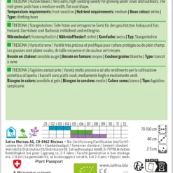 Stangenbohne Trebona | BIO Stangenbohnensamen Von Sativa Rheinau