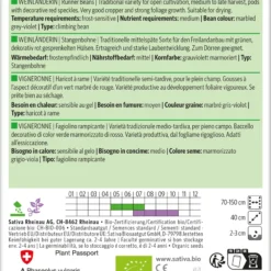 Stangenbohne Weinländerin | BIO Stangenbohnensamen Von Sativa Rheinau