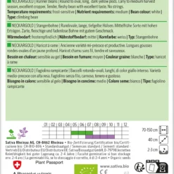 Stangenbohne Neckargold | BIO Stangenbohnensamen Von Sativa Rheinau