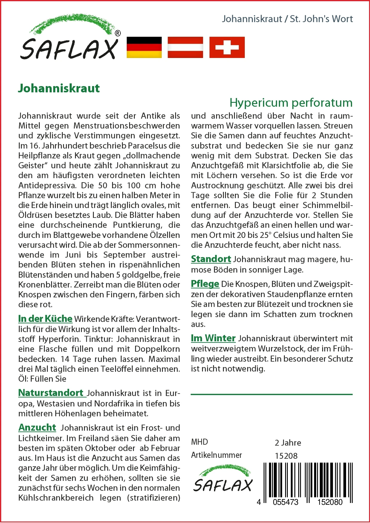 Johanniskraut | Johanniskrautsamen Von Saflax 1 Johanniskraut | Johanniskrautsamen Von Saflax