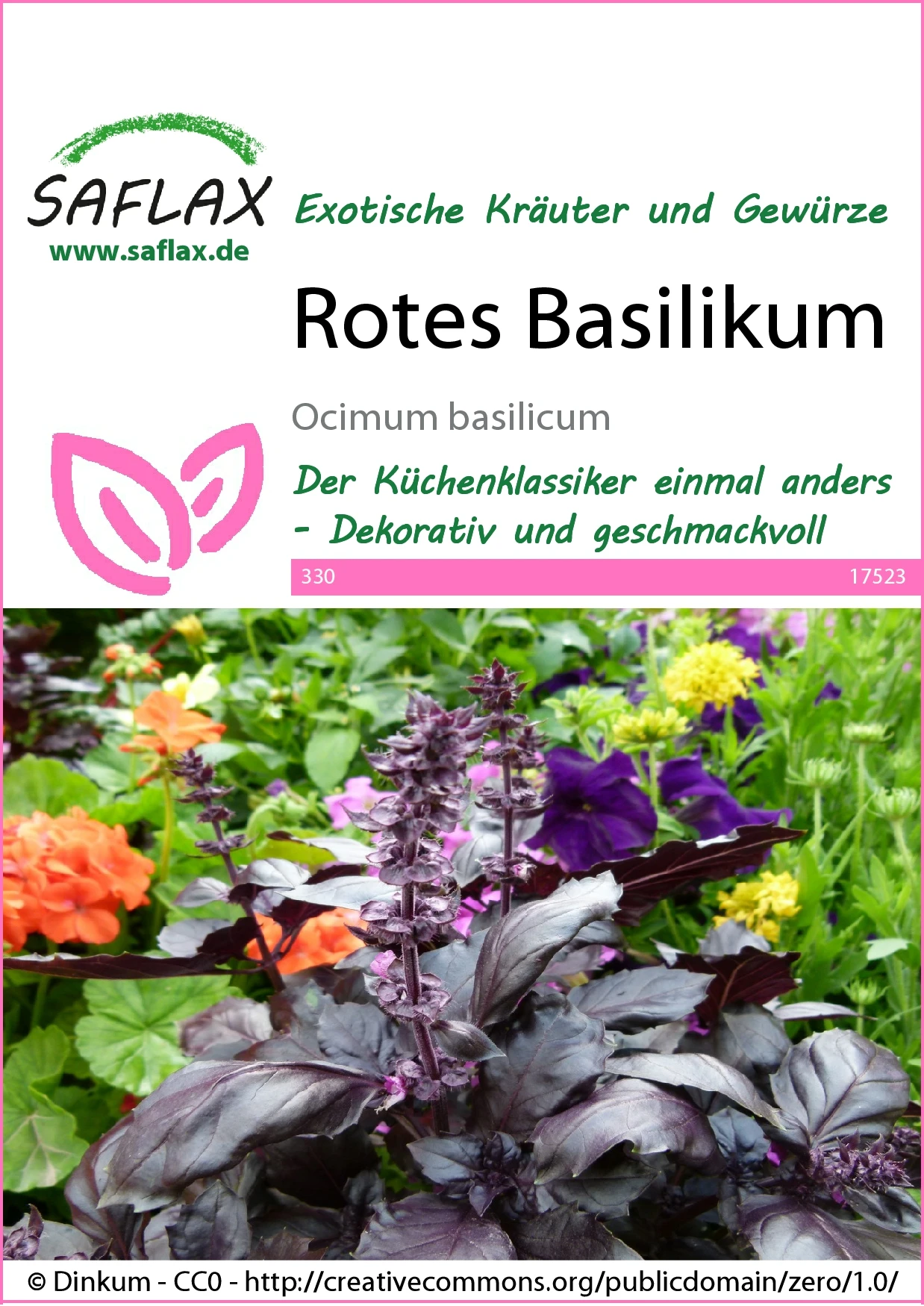 Rotes Basilikum | Basilikumsamen Von Saflax 2 Rotes Basilikum | Basilikumsamen Von Saflax – Bild 2