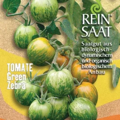 Salattomate Green Zebra | BIO Kirschtomatensamen Von Reinsaat