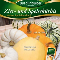 Essbare Zier- &amp; Speisekürbis | Zierkürbissamen Von Quedlinburger
