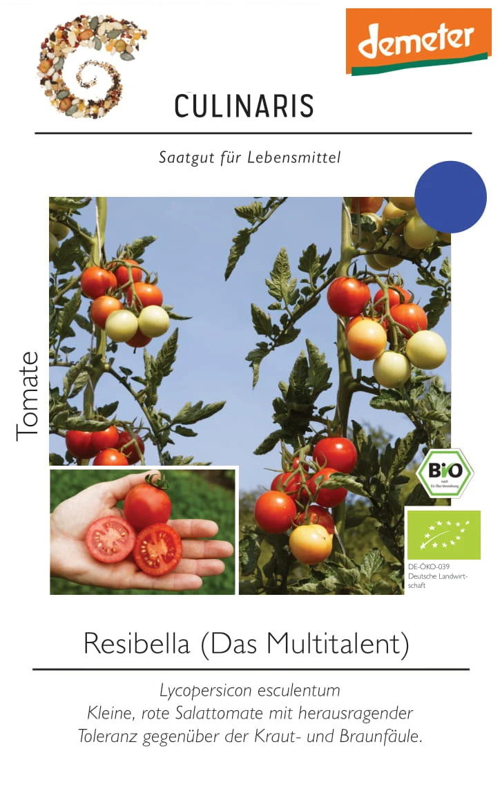 Freilandtomate Resibella | BIO Freilandtomatensamen Von Culinaris 1 Freilandtomate Resibella | BIO Freilandtomatensamen Von Culinaris