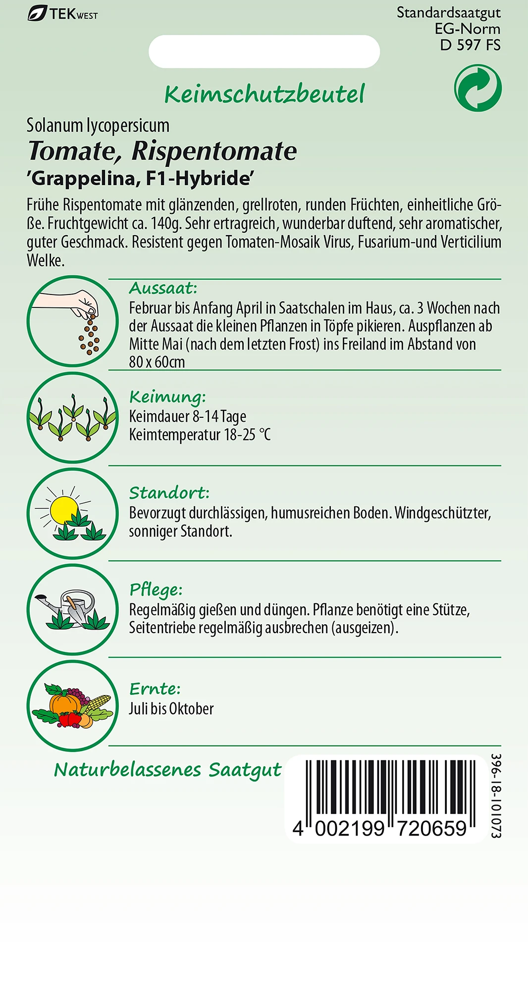Tomate Grappelina F1-Hybride | Strauchtomatensamen Von Samen Pfann 1 Tomate Grappelina F1-Hybride | Strauchtomatensamen Von Samen Pfann