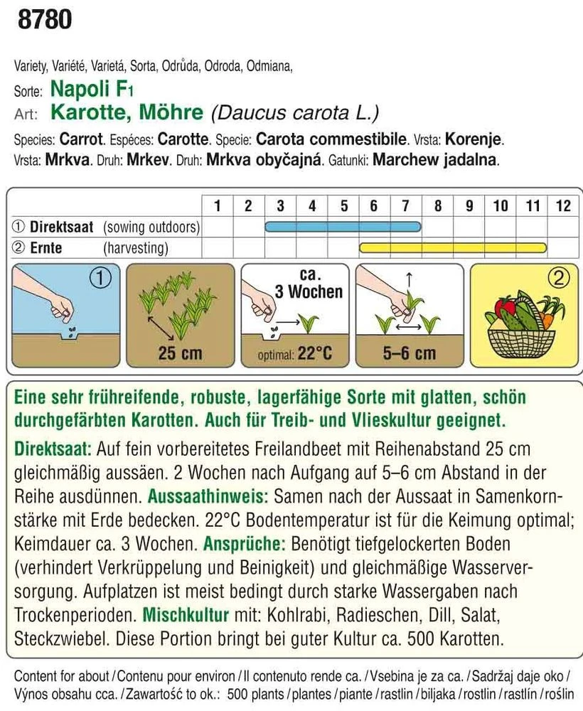 Karotte Napoli F1 | Karottensamen Von Austrosaat 1 Karotte Napoli F1 | Karottensamen Von Austrosaat