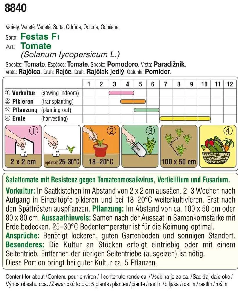 Tomate Festas F1 | Tomatensamen Von Austrosaat 1 Tomate Festas F1 | Tomatensamen Von Austrosaat