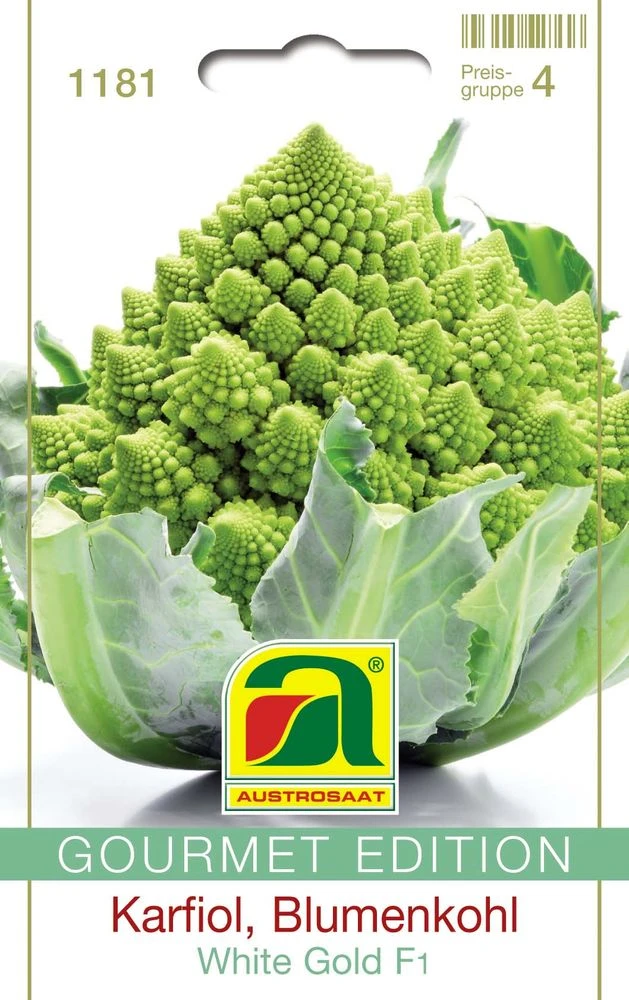 Karfiol White Gold F1 (Romanesco) | Romanescosamen Von Austrosaat 1 Karfiol White Gold F1 (Romanesco) | Romanescosamen Von Austrosaat
