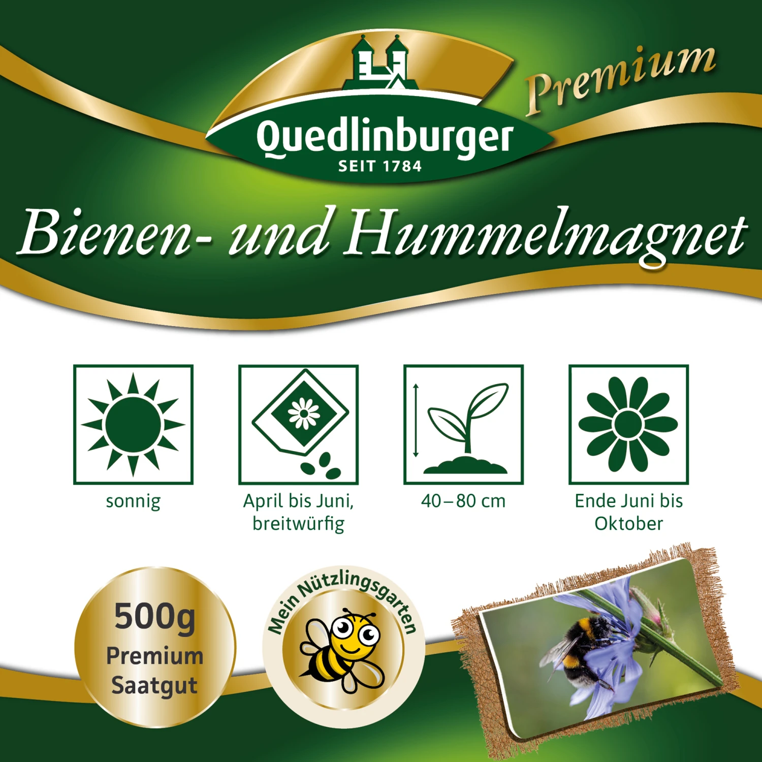 Bienen- Und Hummelmagnet (500 G) | Bienenwiese Von Quedlinburger 1 Bienen- Und Hummelmagnet (500 G) | Bienenwiese Von Quedlinburger