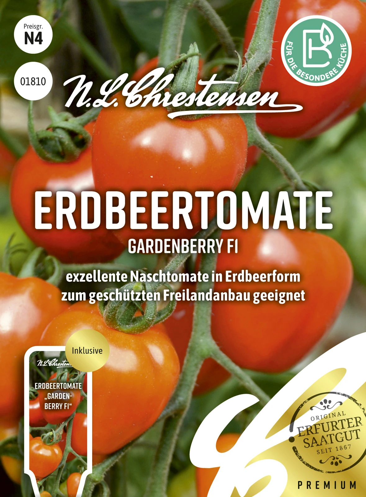 Erdbeertomate Gardenberry F1 | Tomatensamen Von N.L. Chrestensen 2 Erdbeertomate Gardenberry F1 | Tomatensamen Von N.L. Chrestensen – Bild 2