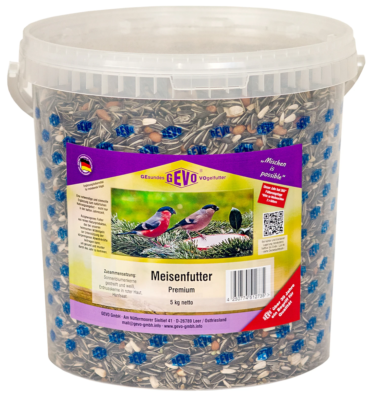 Meisenfutter Premium (5 Kg Im Eimer) | Meisenfutter Von GEVO 1 Meisenfutter Premium (5 Kg Im Eimer) | Meisenfutter Von GEVO