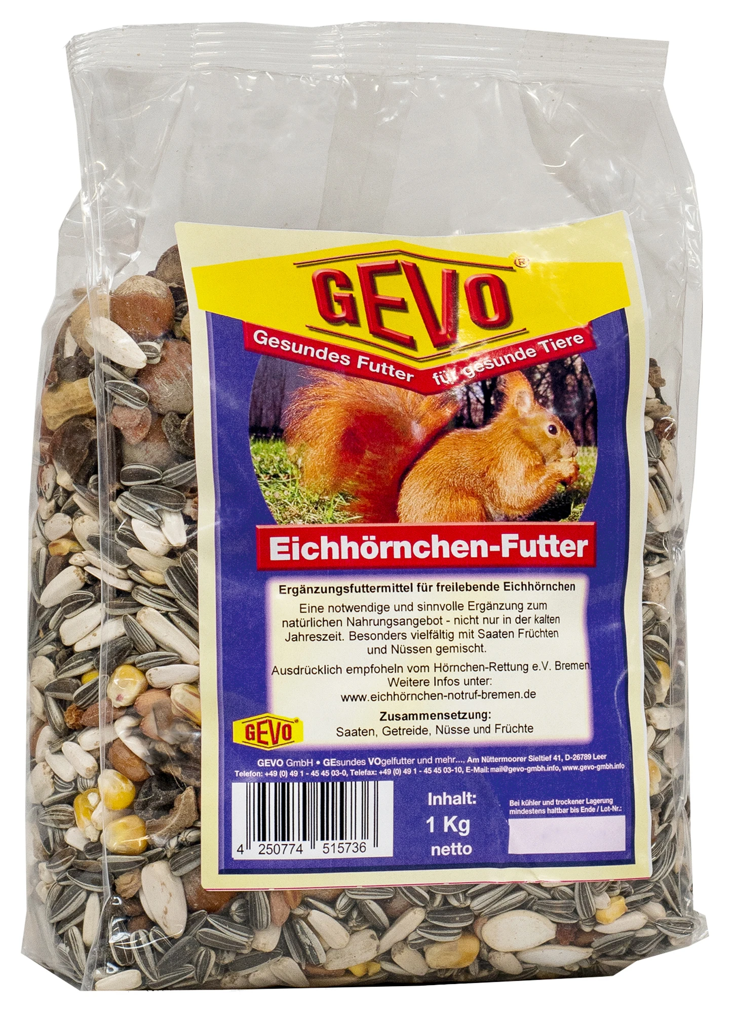 Eichhörnchenfutter (1 Kg) | Eichhörnchenfutter Von GEVO 1 Eichhörnchenfutter (1 Kg) | Eichhörnchenfutter Von GEVO