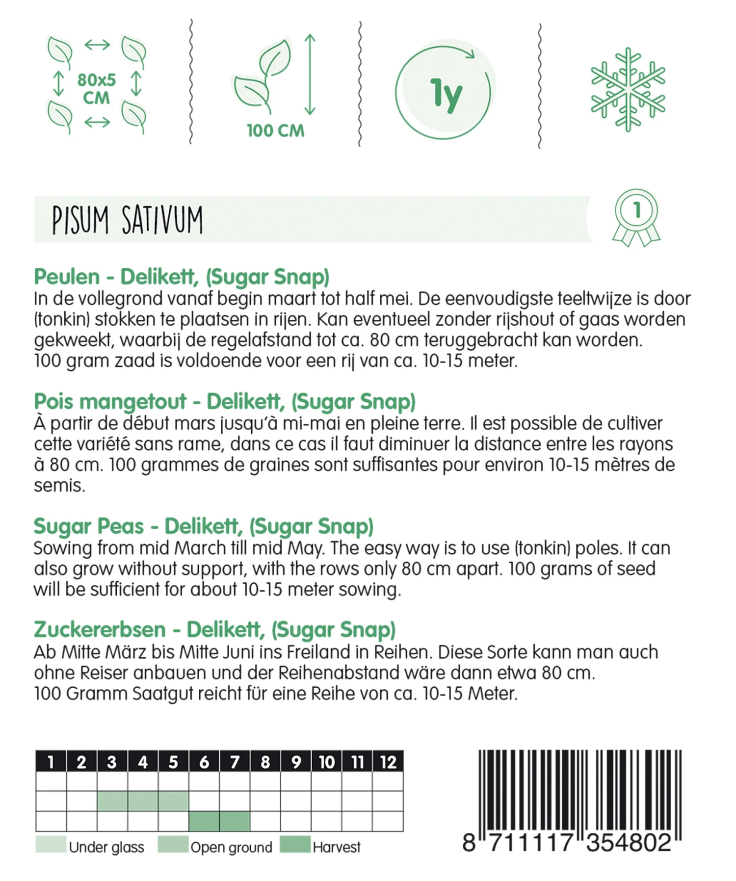 Zuckererbsen Delikett (Sugar Snap) (100 G) | Zuckererbsensamen Von Hortitops 1 Zuckererbsen Delikett (Sugar Snap) (100 G) | Zuckererbsensamen Von Hortitops