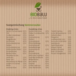 Saatgutmischung Sommerzauber (30 G) | Bienenwiese Von Biobalu 8 Saatgutmischung Sommerzauber (30 G) | Bienenwiese Von Biobalu -Angebote Pflanzen Glanz Store 547420 Saatgutmischung Sommerzauber 30 g