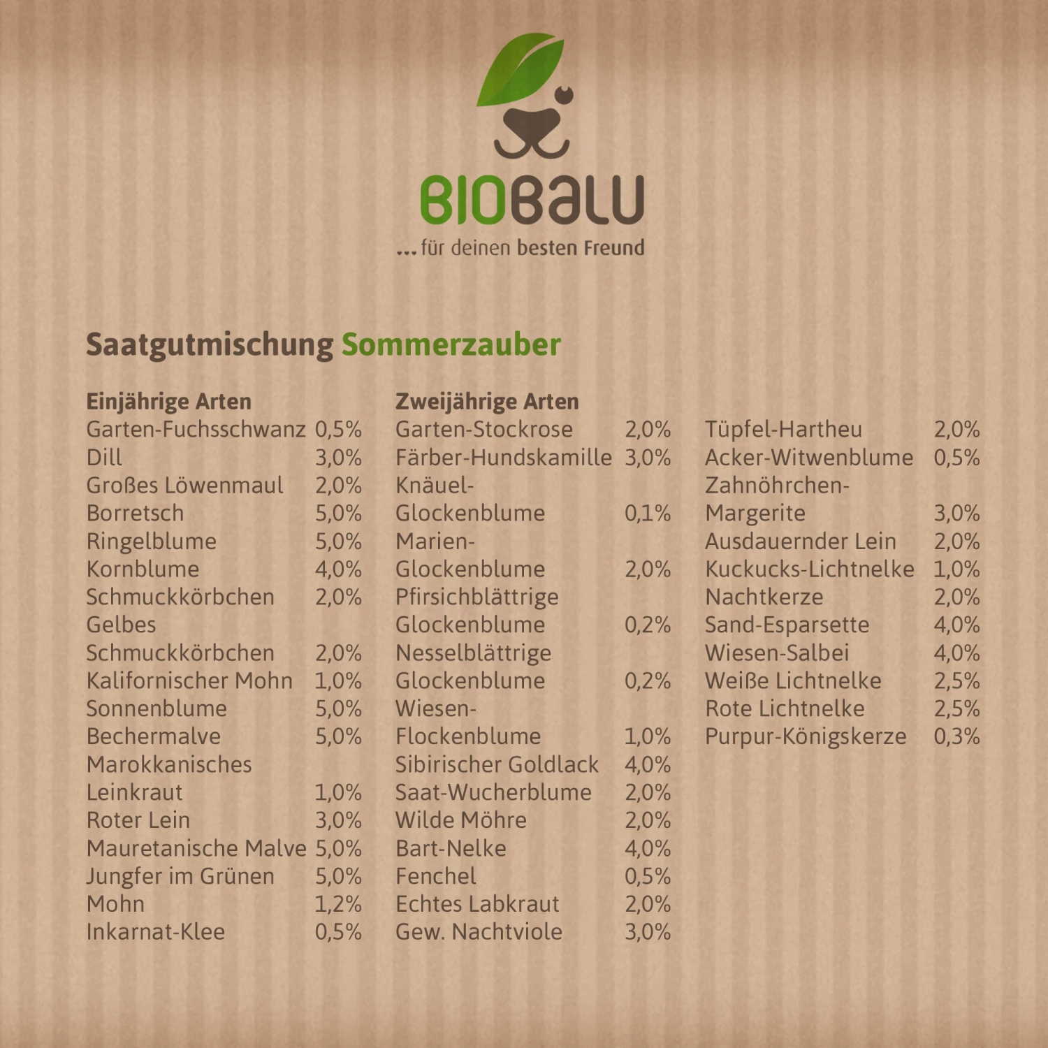 Saatgutmischung Sommerzauber (30 G) | Bienenwiese Von Biobalu 4 Saatgutmischung Sommerzauber (30 G) | Bienenwiese Von Biobalu – Bild 4