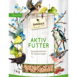 Ganzjahres Aktiv-Futter (1 Kg) | Gartenvogelfutter Von ReNatura