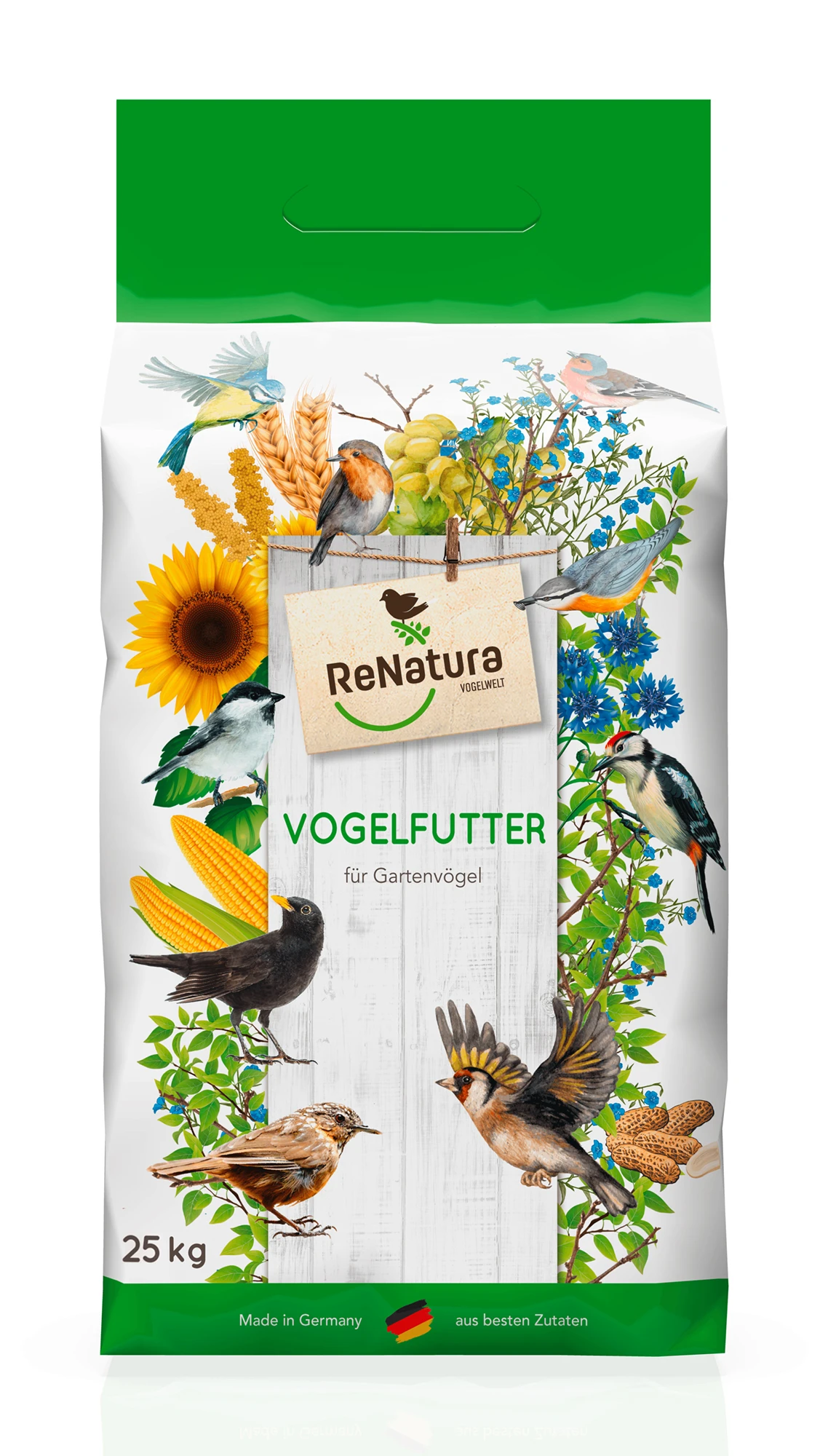 Gestreifte Sonnenblumenkerne (10 Kg) | Vogelfutter Von ReNatura 2 Gestreifte Sonnenblumenkerne (10 Kg) | Vogelfutter Von ReNatura – Bild 2