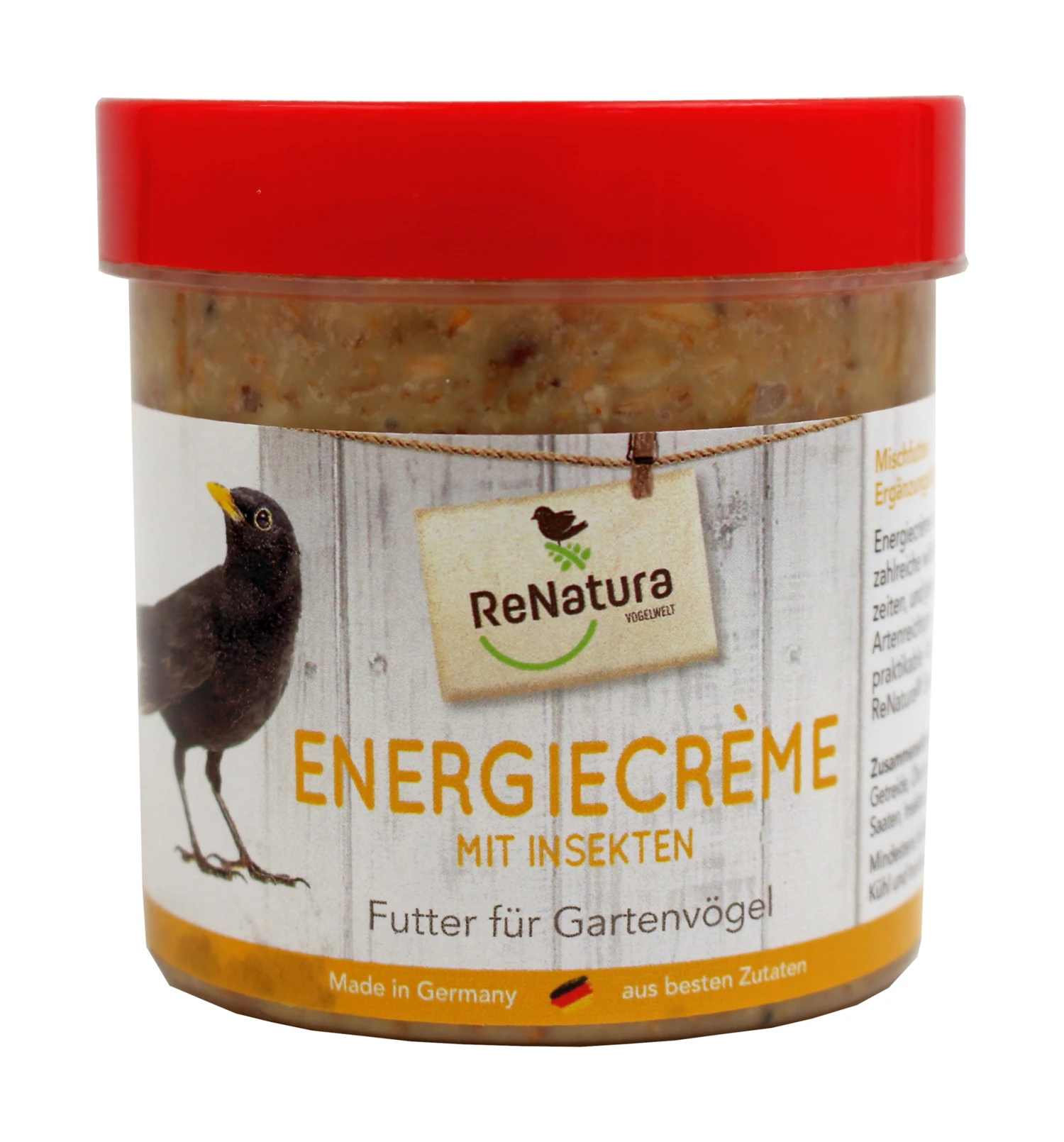 Energiecrème Mit Insekten (250 G) | Fettfutter Von ReNatura 1 Energiecrème Mit Insekten (250 G) | Fettfutter Von ReNatura