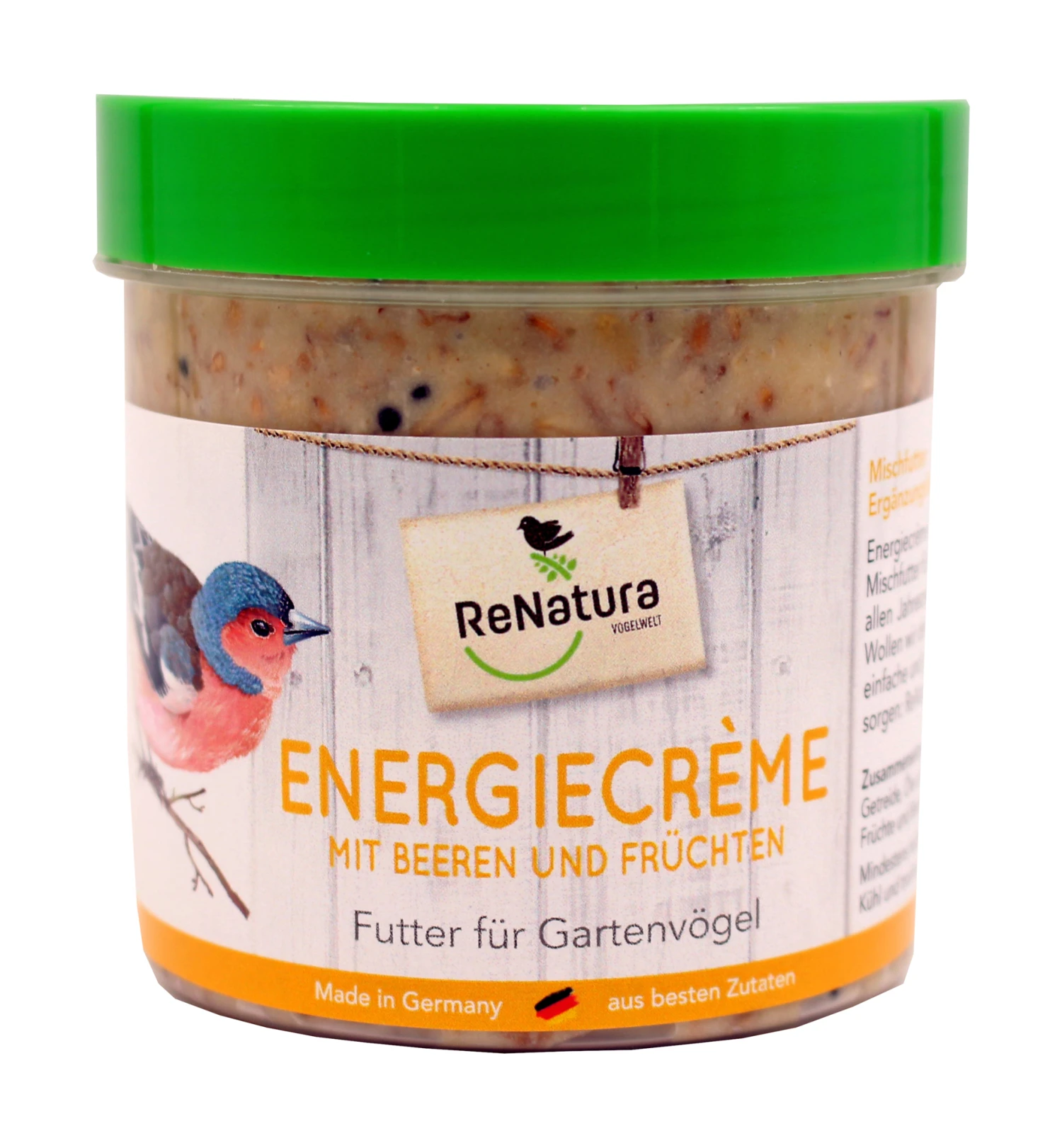 Energiecrème Mit Früchten Und Beeren (250 G) | Fettfutter Von ReNatura 1 Energiecrème Mit Früchten Und Beeren (250 G) | Fettfutter Von ReNatura