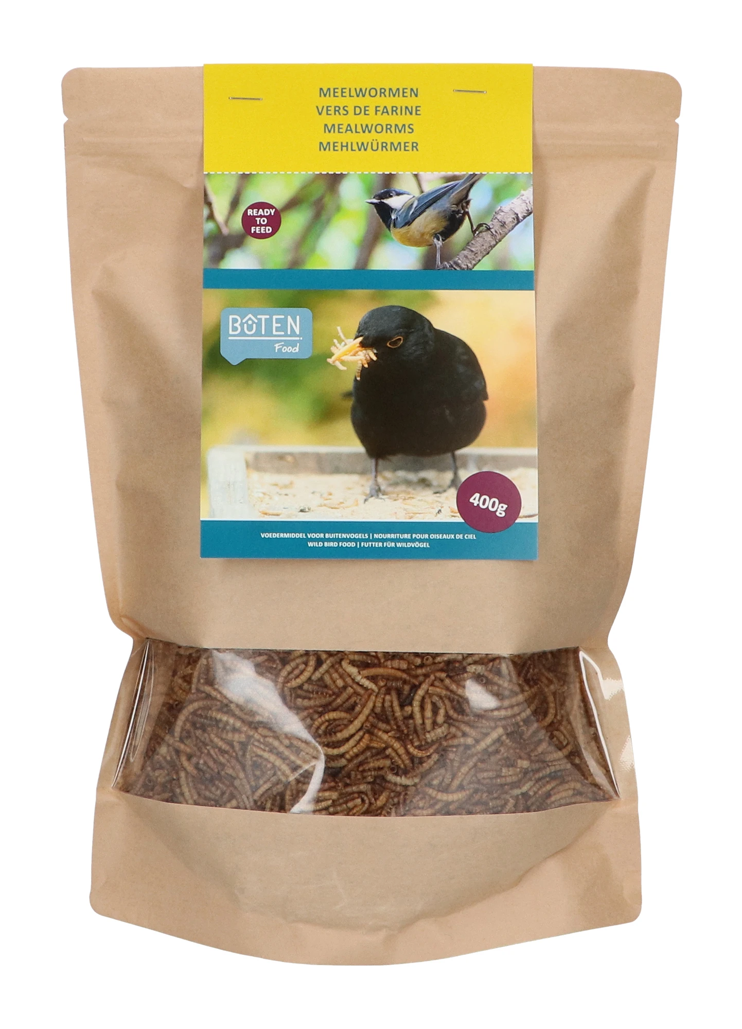 Mehlwürmer (400 G) | Vogelfutter Von Bûten Birds 2 Mehlwürmer (400 G) | Vogelfutter Von Bûten Birds – Bild 2