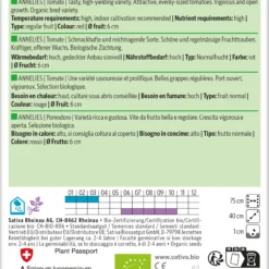 Tomate Annelies | BIO Stabtomatensamen Von Sativa Rheinau