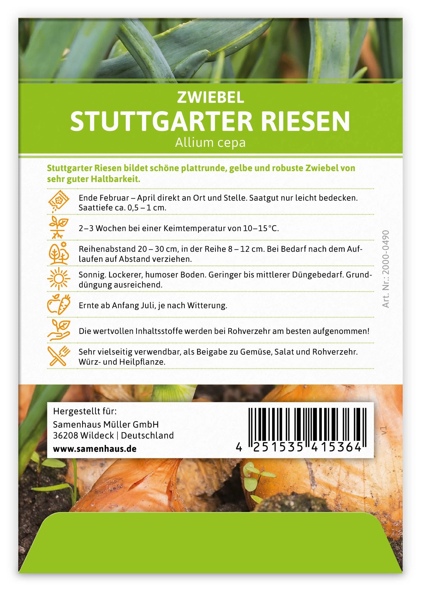 Zwiebel Stuttgarter Riesen (100 Stück) | Zwiebelsamen Von FLORTUS 1 Zwiebel Stuttgarter Riesen (100 Stück) | Zwiebelsamen Von FLORTUS