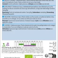 Schöllkraut | BIO Heilpflanzensamen Von Sativa Rheinau
