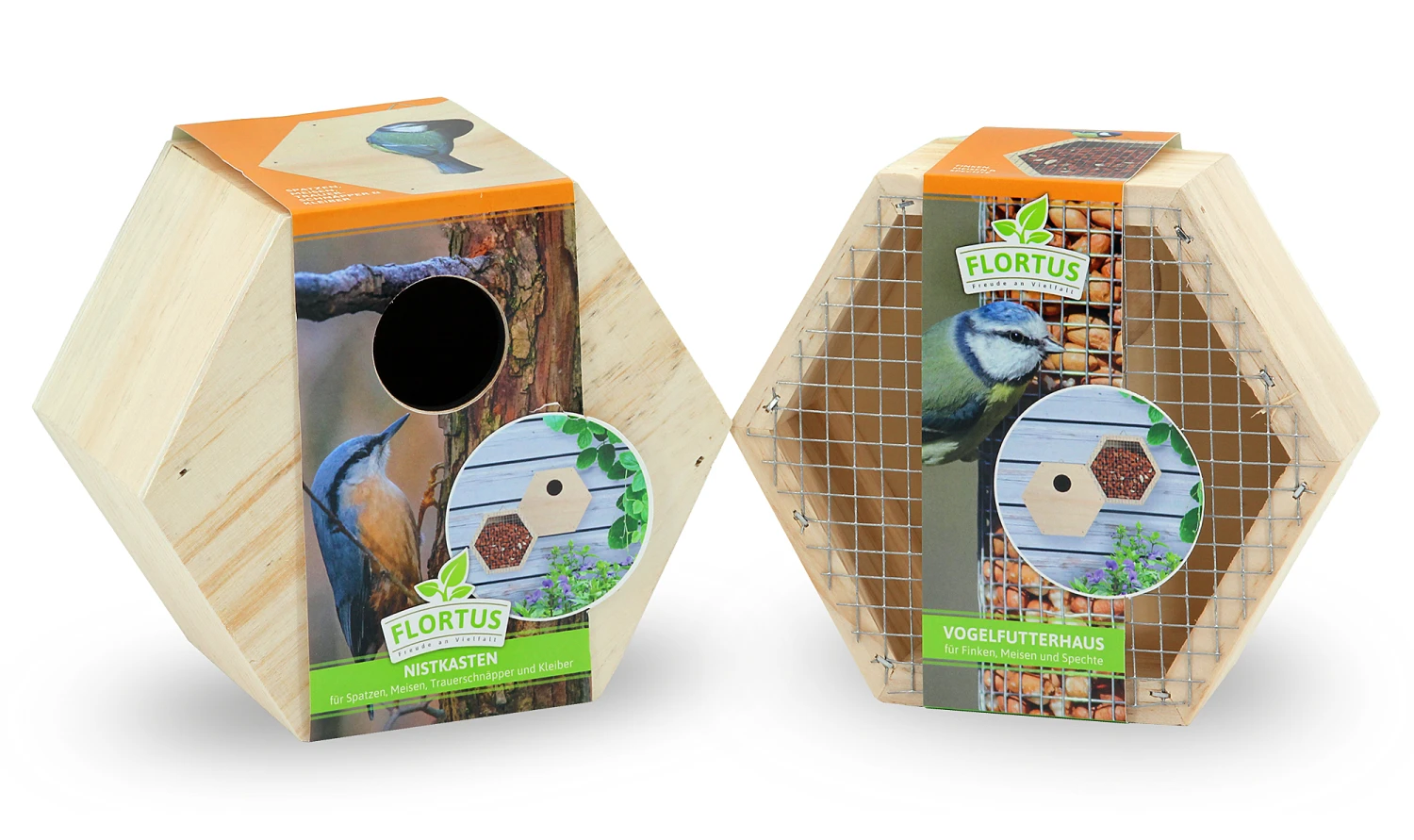 Vogelfutterhaus Und Nistkasten Set | Vogelzubehör & Vogelbedarf Von FLORTUS 1 Vogelfutterhaus Und Nistkasten Set | Vogelzubehör & Vogelbedarf Von FLORTUS