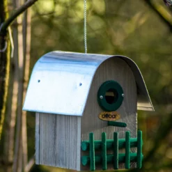 Nistkasten Rundhaus Teak | Vogelhäuser Von Dobar -Angebote Pflanzen Glanz Store 555830 Nistkasten Rundhaus Teak 22413FSCe dr 3