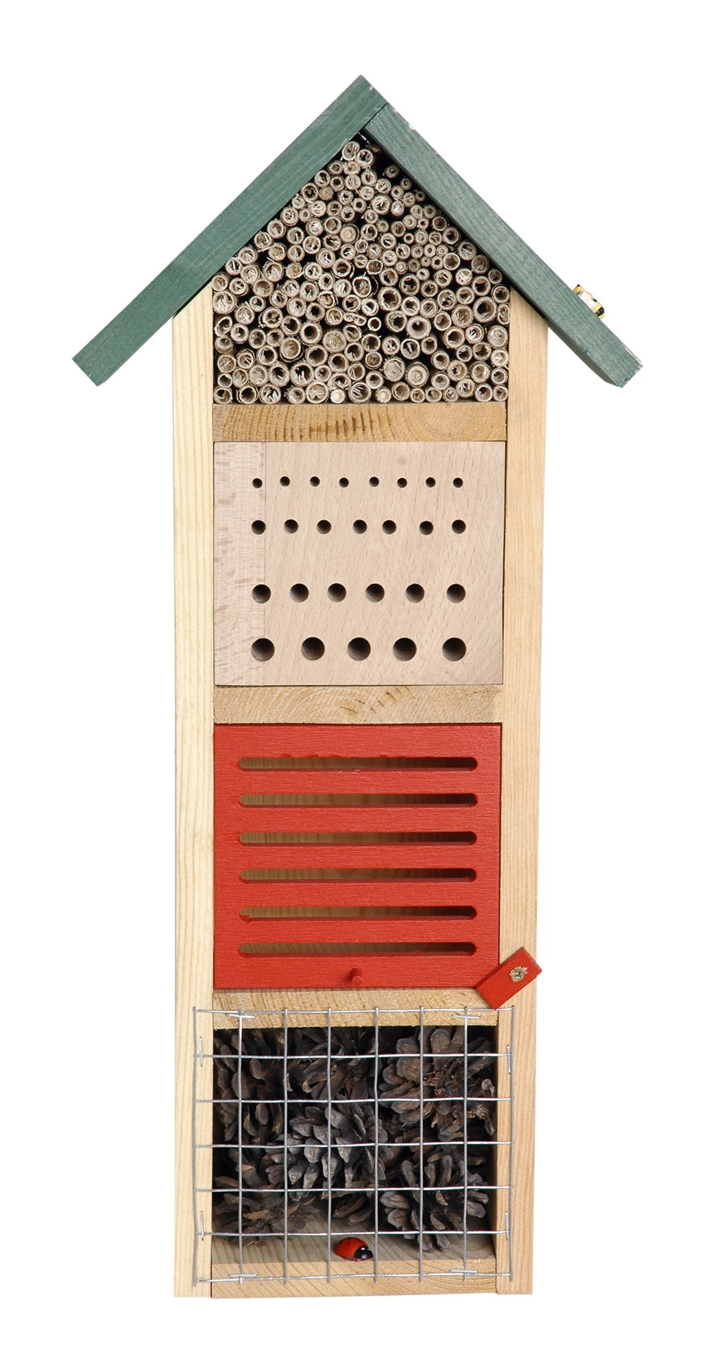 Insektenhotel Mit Grünem Spitzdach | Insektenhotels Von Dobar 3 Insektenhotel Mit Grünem Spitzdach | Insektenhotels Von Dobar – Bild 3