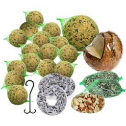 Futterglocke Erdnuss &amp; Protein | Vogelfutter Von Dobar -Angebote Pflanzen Glanz Store 555837 Futterglocke Erdnuss und Protein 24100e dr 1