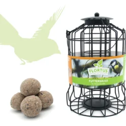 Futterspender Mit Meisenknödel (4 Stück) | Meisenknödel Von FLORTUS