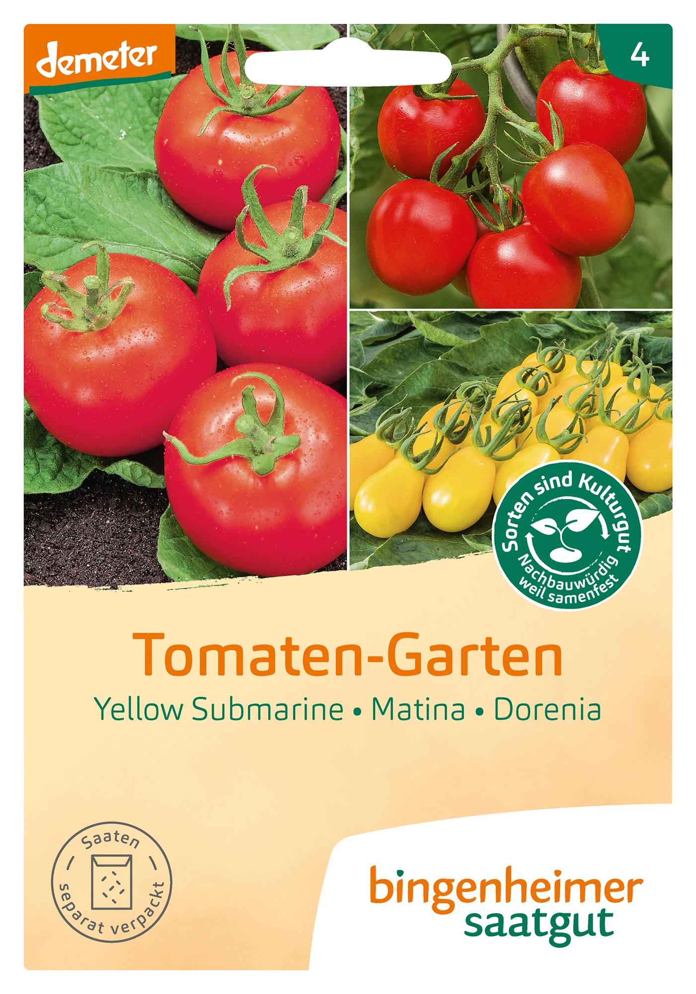 Mischung Tomaten-Garten | BIO Tomatensamen Von Bingenheimer Saatgut 1 Mischung Tomaten-Garten | BIO Tomatensamen Von Bingenheimer Saatgut