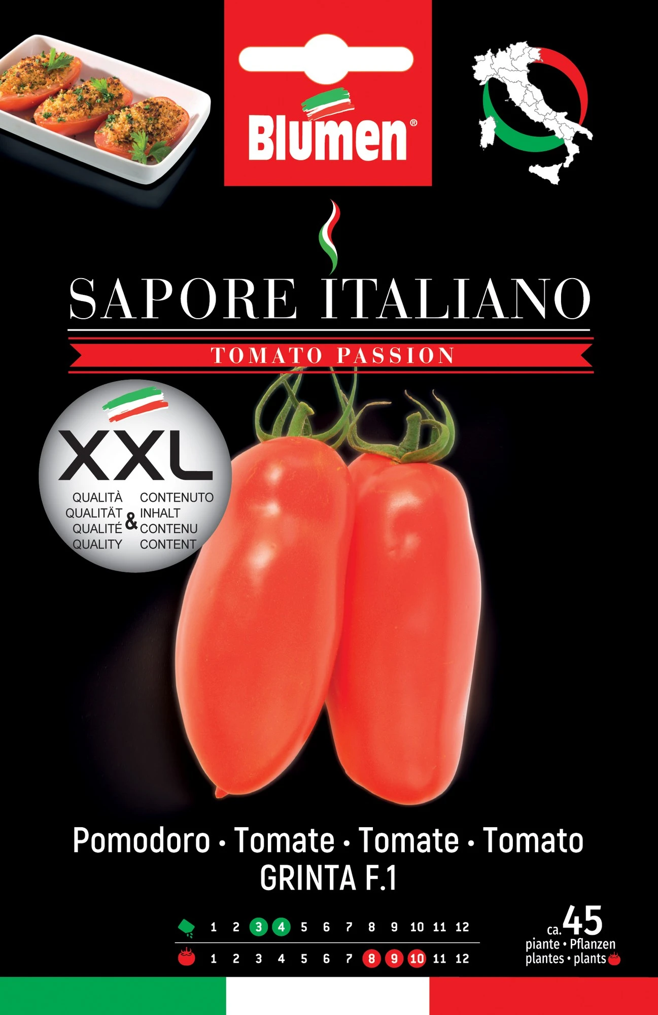 Tomate Sapore Italiano Grinta F1 | Tomatensamen Von BLUMEN Group 1 Tomate Sapore Italiano Grinta F1 | Tomatensamen Von BLUMEN Group