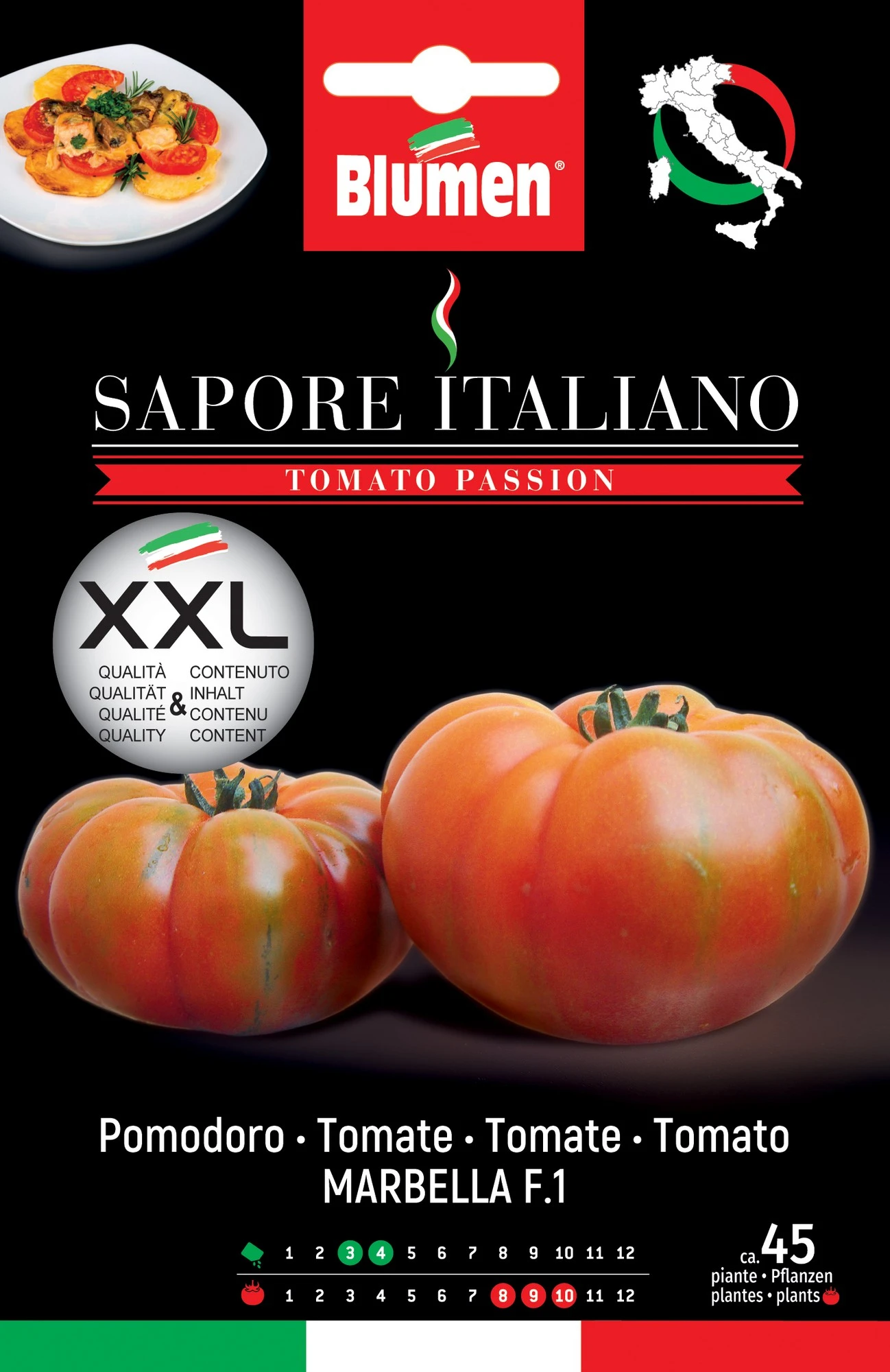 Tomate Sapore Italiano Marbella F1 | Tomatensamen Von BLUMEN Group 1 Tomate Sapore Italiano Marbella F1 | Tomatensamen Von BLUMEN Group