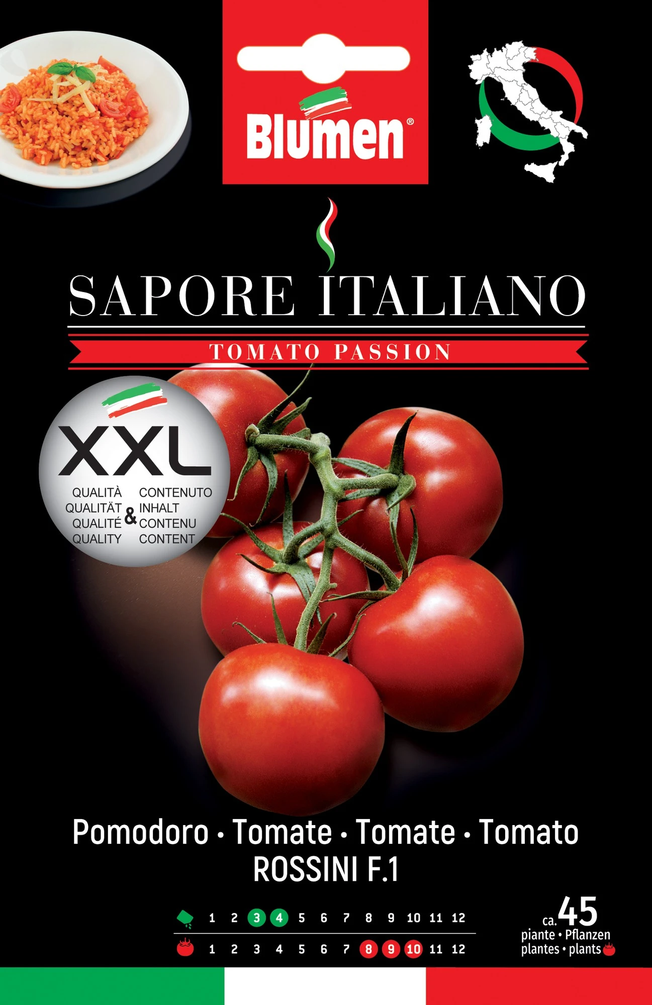 Tomate Sapore Italiano Rossini F1 | Tomatensamen Von BLUMEN Group 1 Tomate Sapore Italiano Rossini F1 | Tomatensamen Von BLUMEN Group